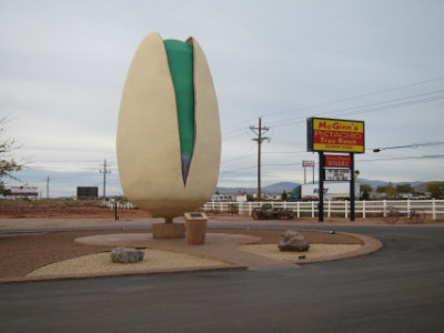 The giant pistachio at McGinn's