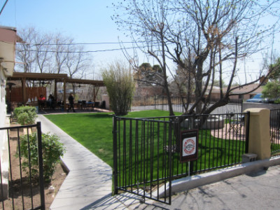 Nopalito's outdoor patio area