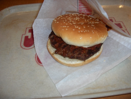 Hamburger with Johnnie's sauce