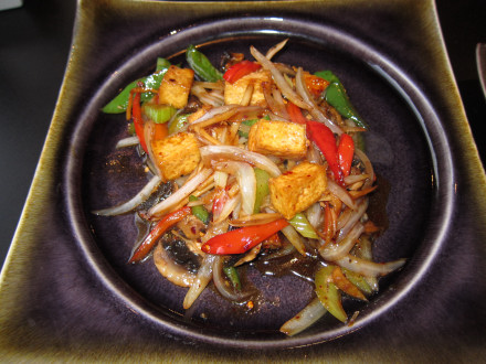 Ginger stir fry with tofu