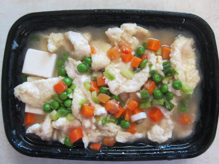 Chicken and tofu with vegetables