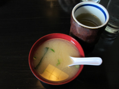 Miso and tea