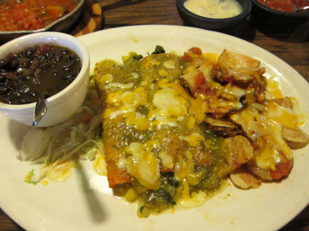 Enchiladas de rajas from the N.W. 63rd St. location