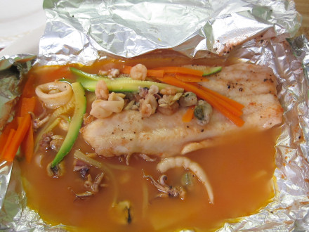 Pescado marinero from San Isidro Mission Cafe