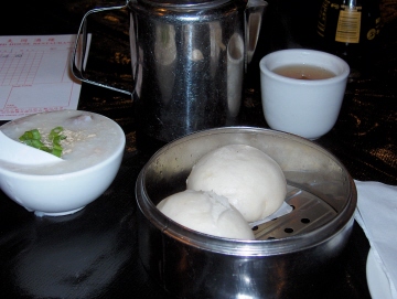 Congee and sticky buns are some of my favorite dim sum dishes