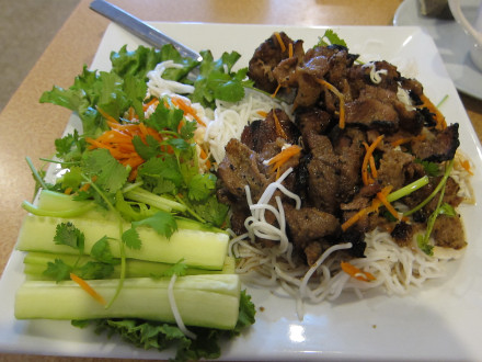 Hanoi styled grilled pork vermicelli