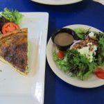 Quiche and salad from Le Rendez-vous