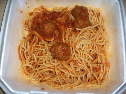 Spaghetti and meatballs