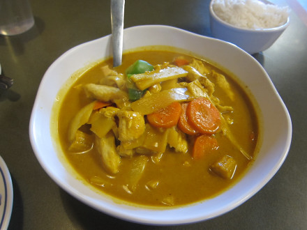 Singapore curry is one of the better curry dishes